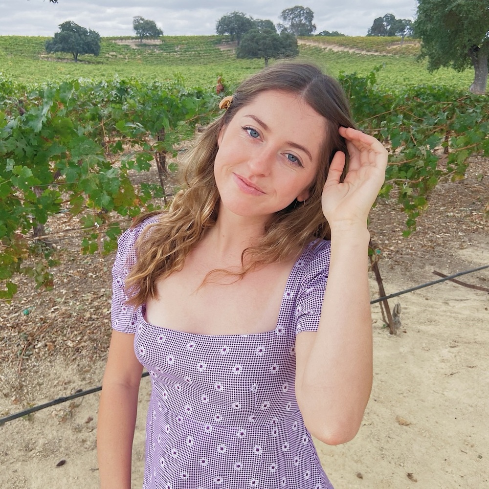 Women's Purple Floral Babydoll Dress
